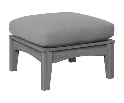 Berlin Gardens Classic Terrace Ottoman in Driftwood Gray