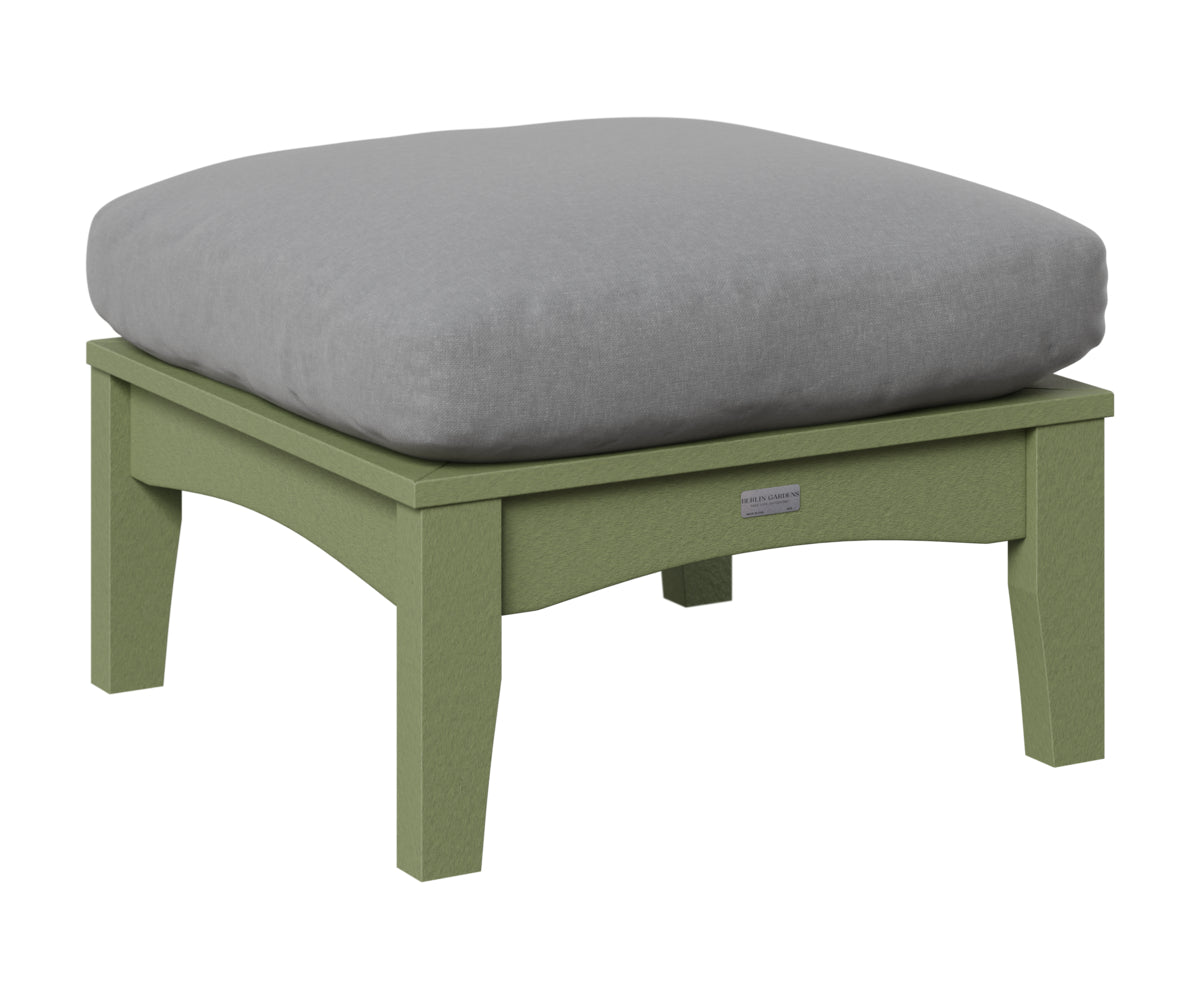 Berlin Gardens Classic Terrace Ottoman in Sage