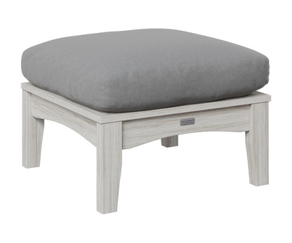 Berlin Gardens Classic Terrace Ottoman in Seashell