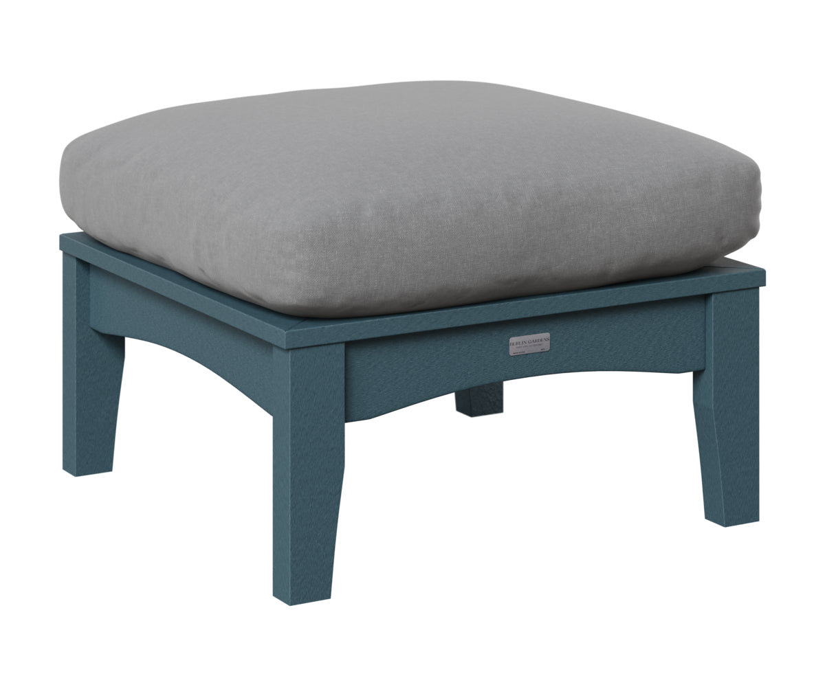 Berlin Gardens Classic Terrace Ottoman in Slate