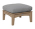 Berlin Gardens Classic Terrace Ottoman in Weatherwood