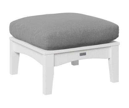 Berlin Gardens Classic Terrace Ottoman in White