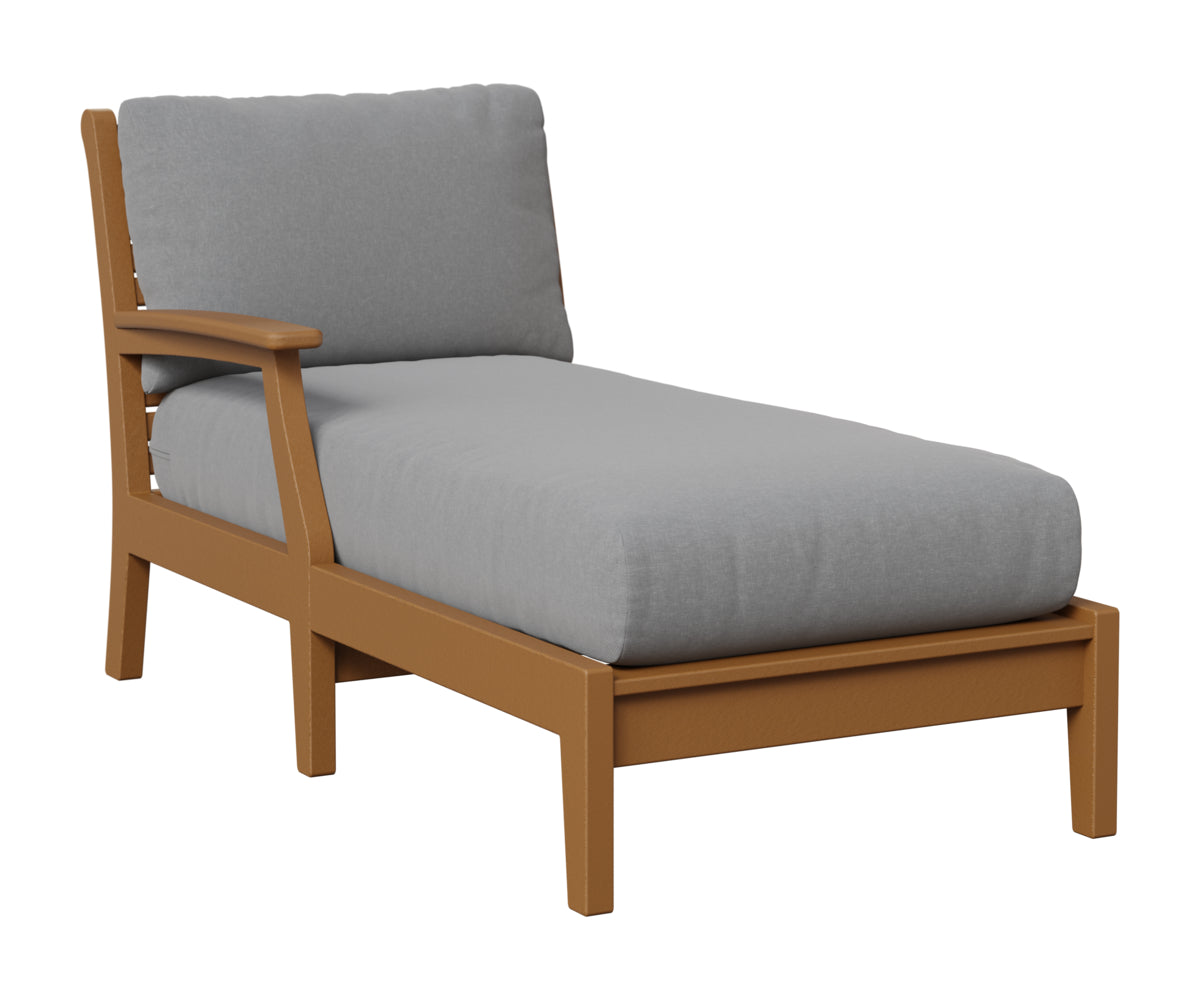 Berlin Gardens Classic Terrace Right Arm Chaise Lounge in Cedar