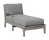 Berlin Gardens Classic Terrace Right Arm Chaise Lounge in Light Gray