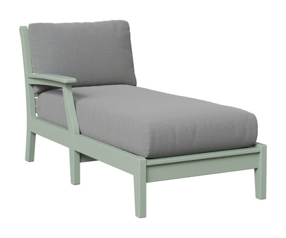 Berlin Gardens Classic Terrace Right Arm Chaise Lounge in Sea Foam