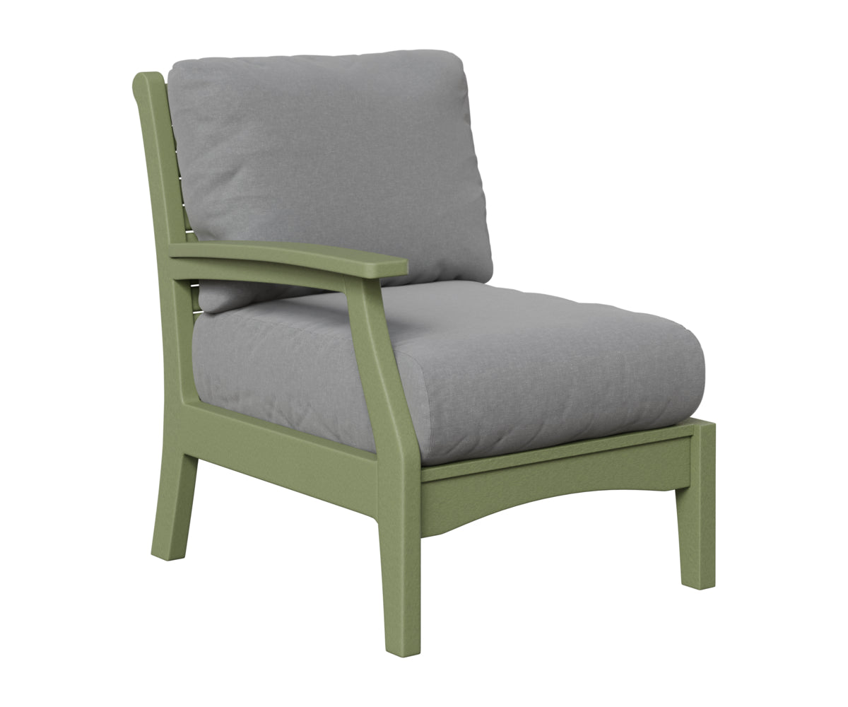 Berlin Gardens Classic Terrace Right Arm Club Chair in Sage