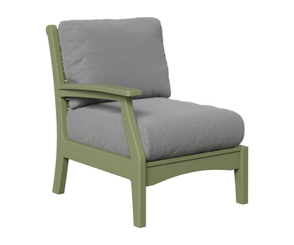 Berlin Gardens Classic Terrace Right Arm Club Chair in Sage