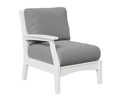 Berlin Gardens Classic Terrace Right Arm Club Chair in White