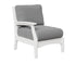 Berlin Gardens Classic Terrace Right Arm Club Chair in White