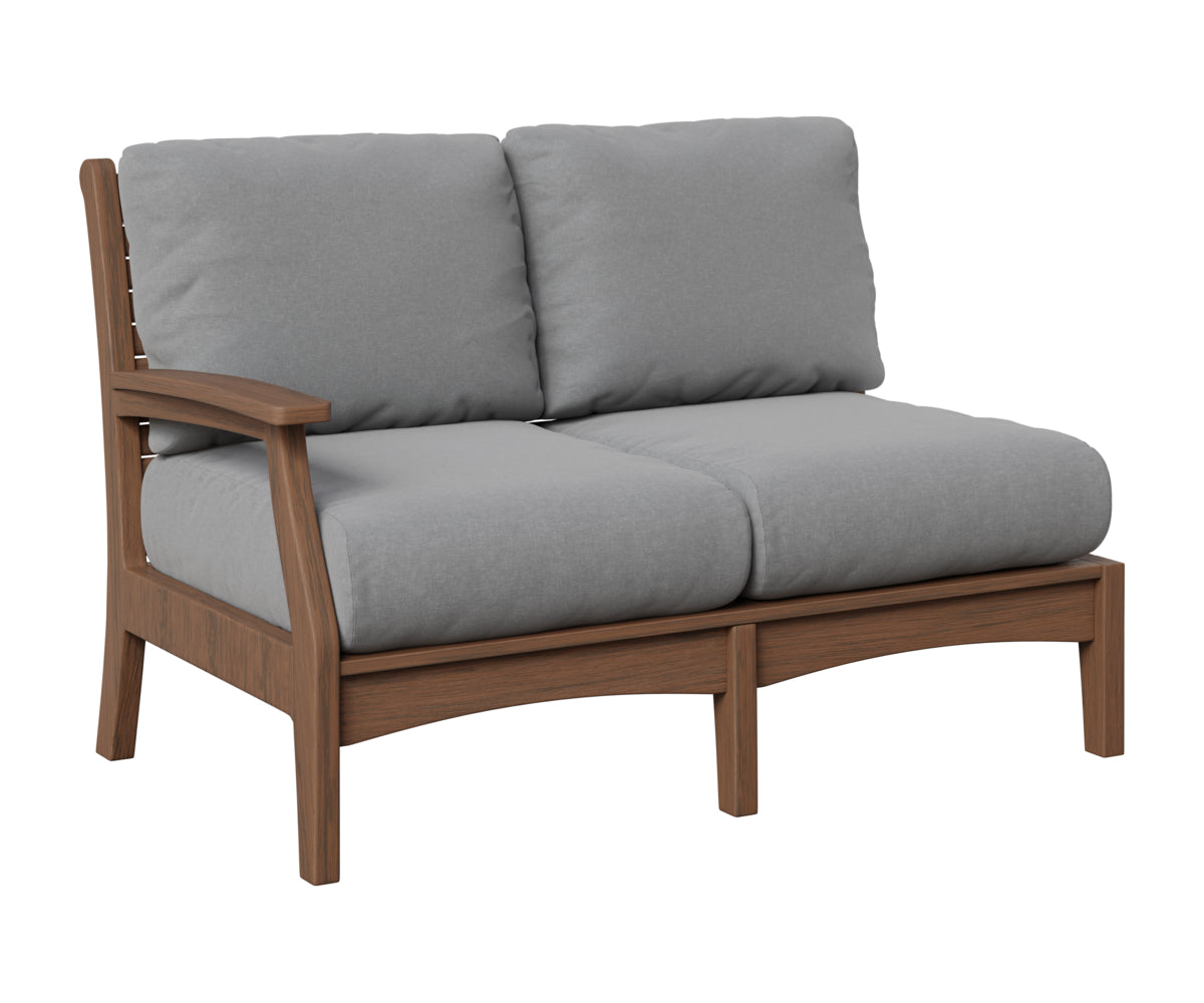 Berlin Gardens Classic Terrace Right Arm Loveseat in Brazilian Walnut