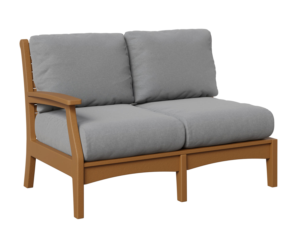 Berlin Gardens Classic Terrace Right Arm Loveseat in Cedar