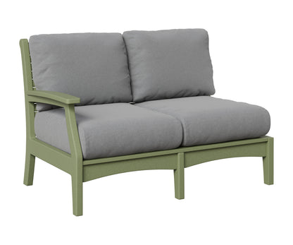 Berlin Gardens Classic Terrace Right Arm Loveseat in Sage