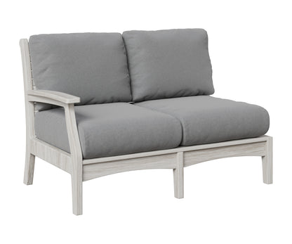 Berlin Gardens Classic Terrace Right Arm Loveseat in Seashell