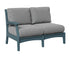 Berlin Gardens Classic Terrace Right Arm Loveseat in Slate