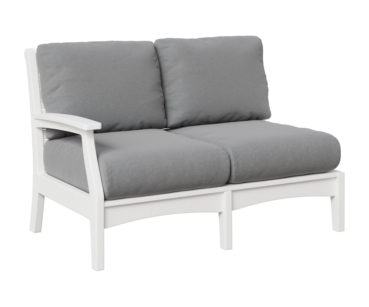 Berlin Gardens Classic Terrace Right Arm Loveseat in White