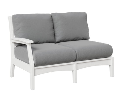 Berlin Gardens Classic Terrace Right Arm Loveseat in White