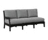 Berlin Gardens Classic Terrace Right Arm Sofa in Black