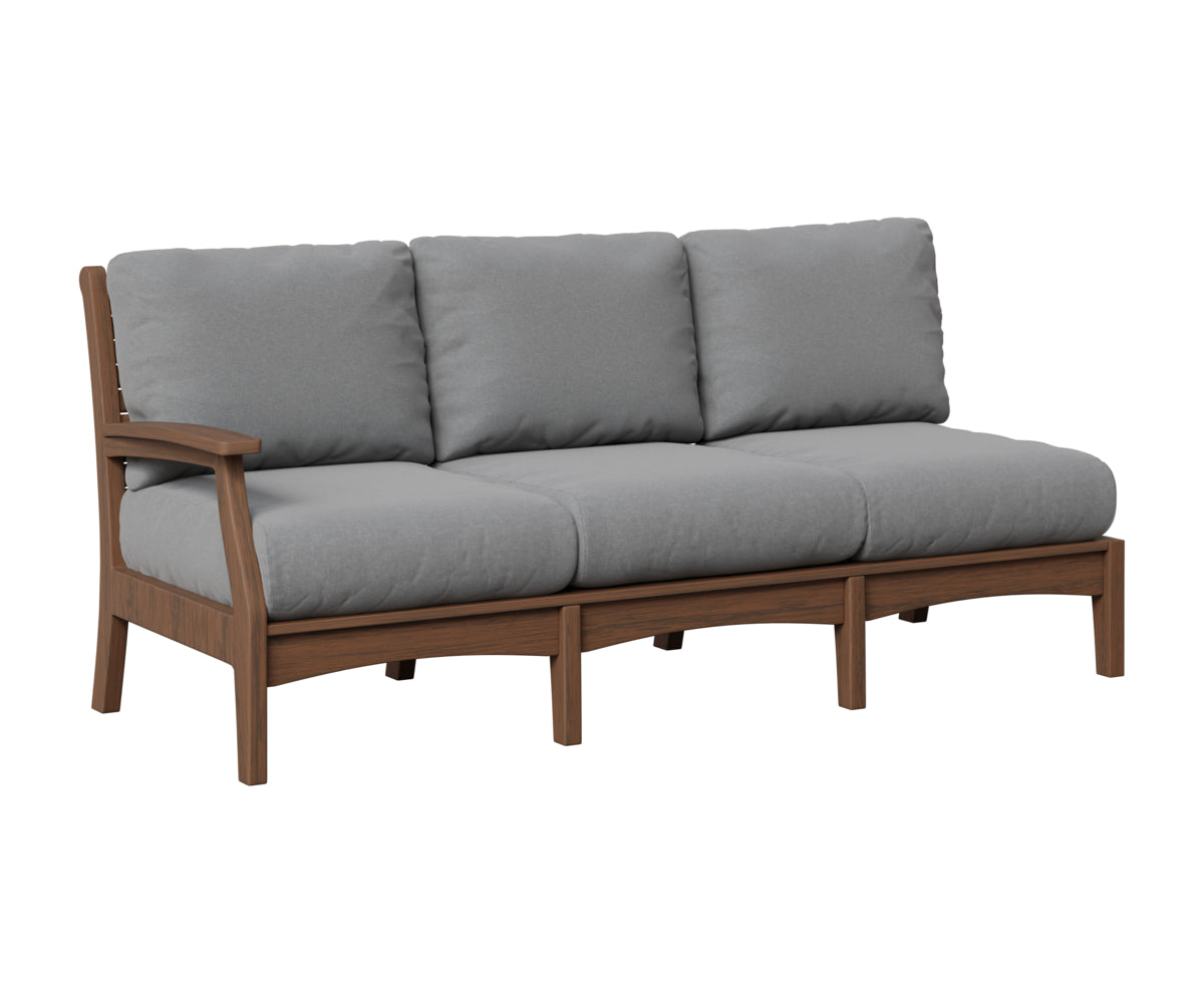 Berlin Gardens Classic Terrace Right Arm Sofa in Brazilian Walnut