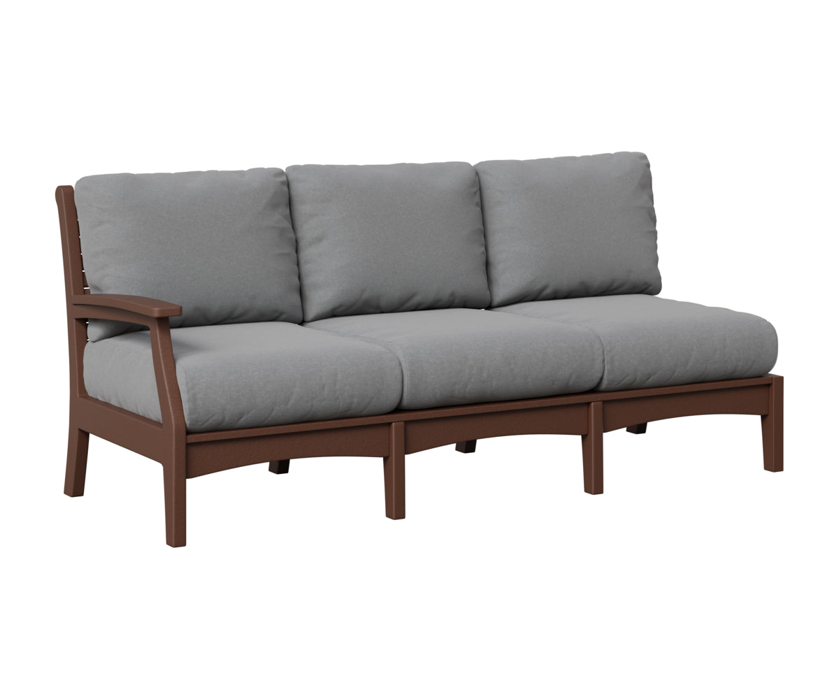 Berlin Gardens Classic Terrace Right Arm Sofa in Chocolate Brown