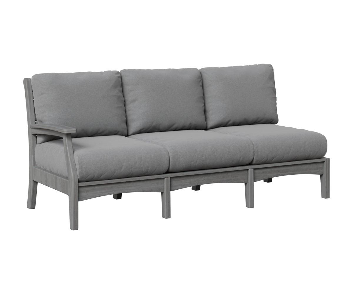 Berlin Gardens Classic Terrace Right Arm Sofa in Driftwood Gray