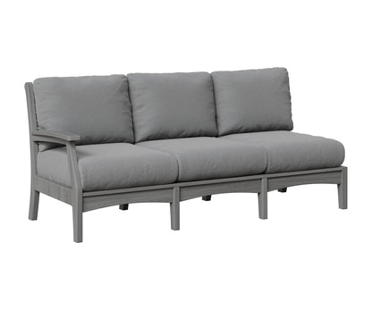 Berlin Gardens Classic Terrace Right Arm Sofa in Driftwood Gray