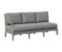 Berlin Gardens Classic Terrace Right Arm Sofa in Light Gray