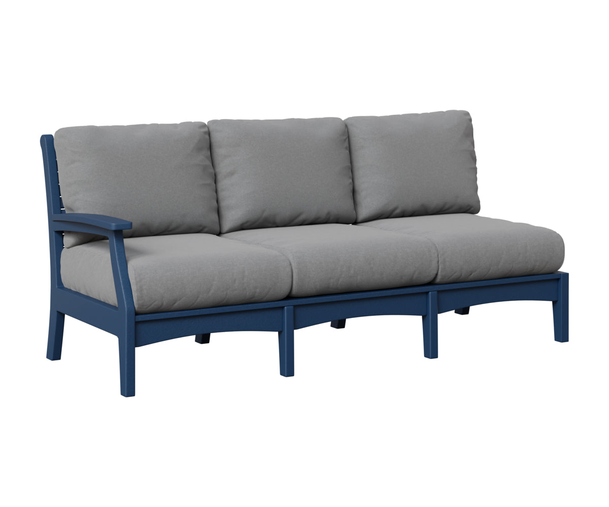 Berlin Gardens Classic Terrace Right Arm Sofa in Navy Blue
