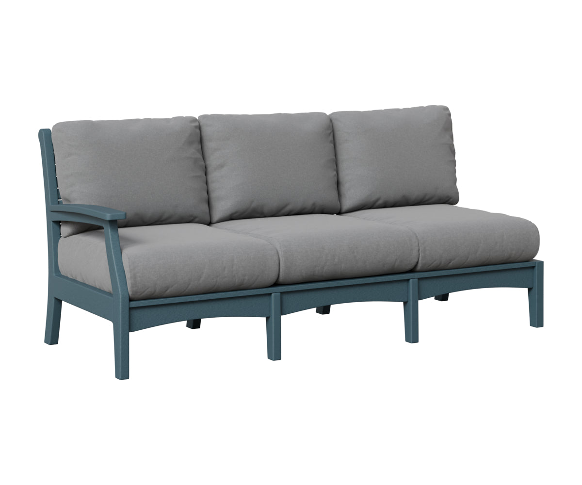 Berlin Gardens Classic Terrace Right Arm Sofa in Slate