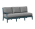 Berlin Gardens Classic Terrace Right Arm Sofa in Slate