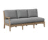 Berlin Gardens Classic Terrace Right Arm Sofa in Weatherwood