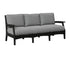 Berlin Gardens Classic Terrace Sofa in Black