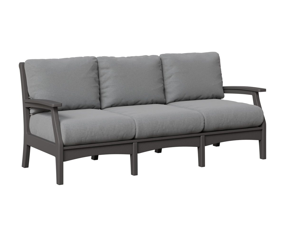 Berlin Gardens Classic Terrace Sofa in Smoke Gray