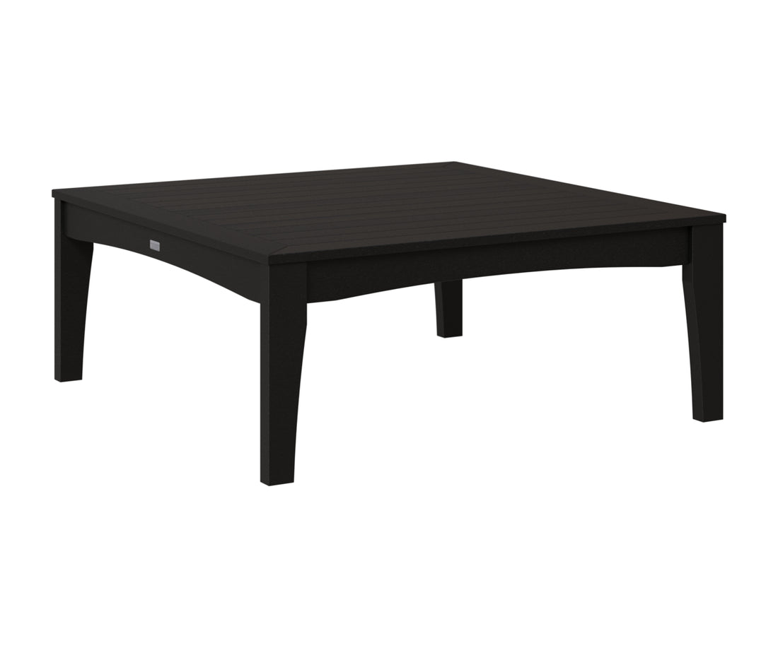 Berlin Gardens Classic Terrace Square Coffee Table in Black