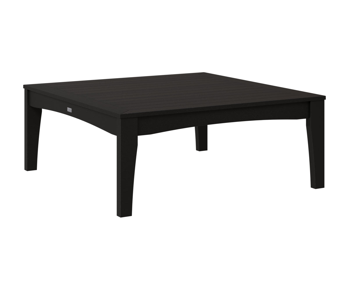 Berlin Gardens Classic Terrace Square Coffee Table in Black