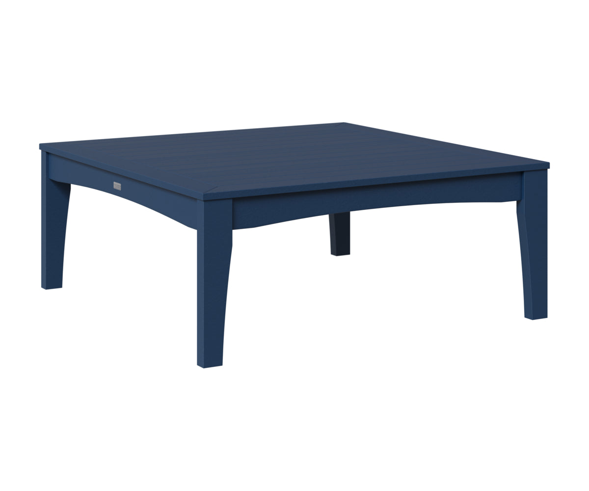 Berlin Gardens Classic Terrace Square Coffee Table in Navy Blue