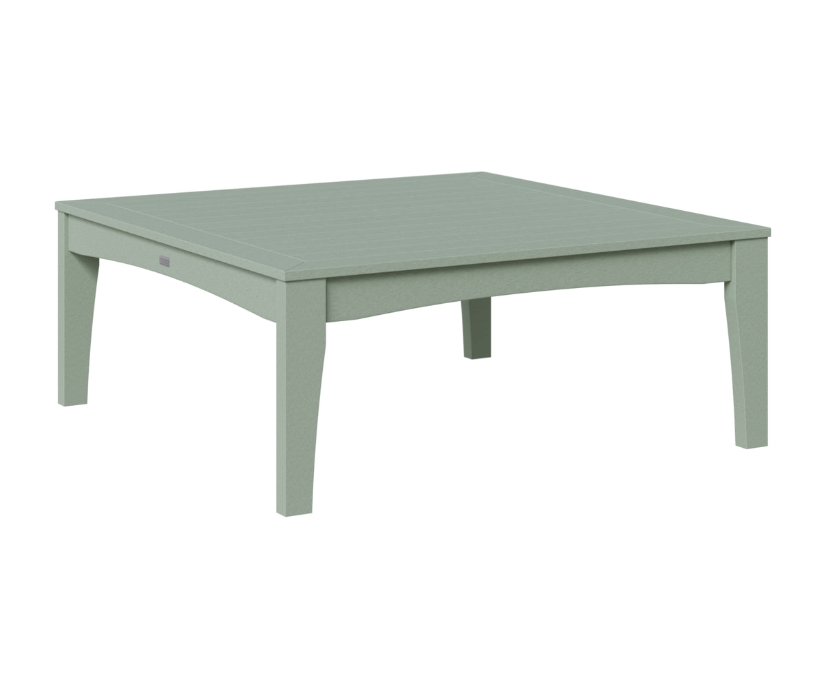 Berlin Gardens Classic Terrace Square Coffee Table in Sea Foam