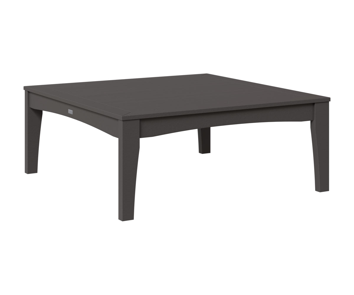 Berlin Gardens Classic Terrace Square Coffee Table in Smoke Gray