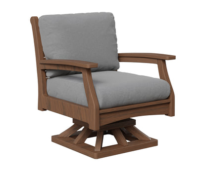 Berlin Gardens Classic Terrace Swivel Rocker in Brazilian Walnut