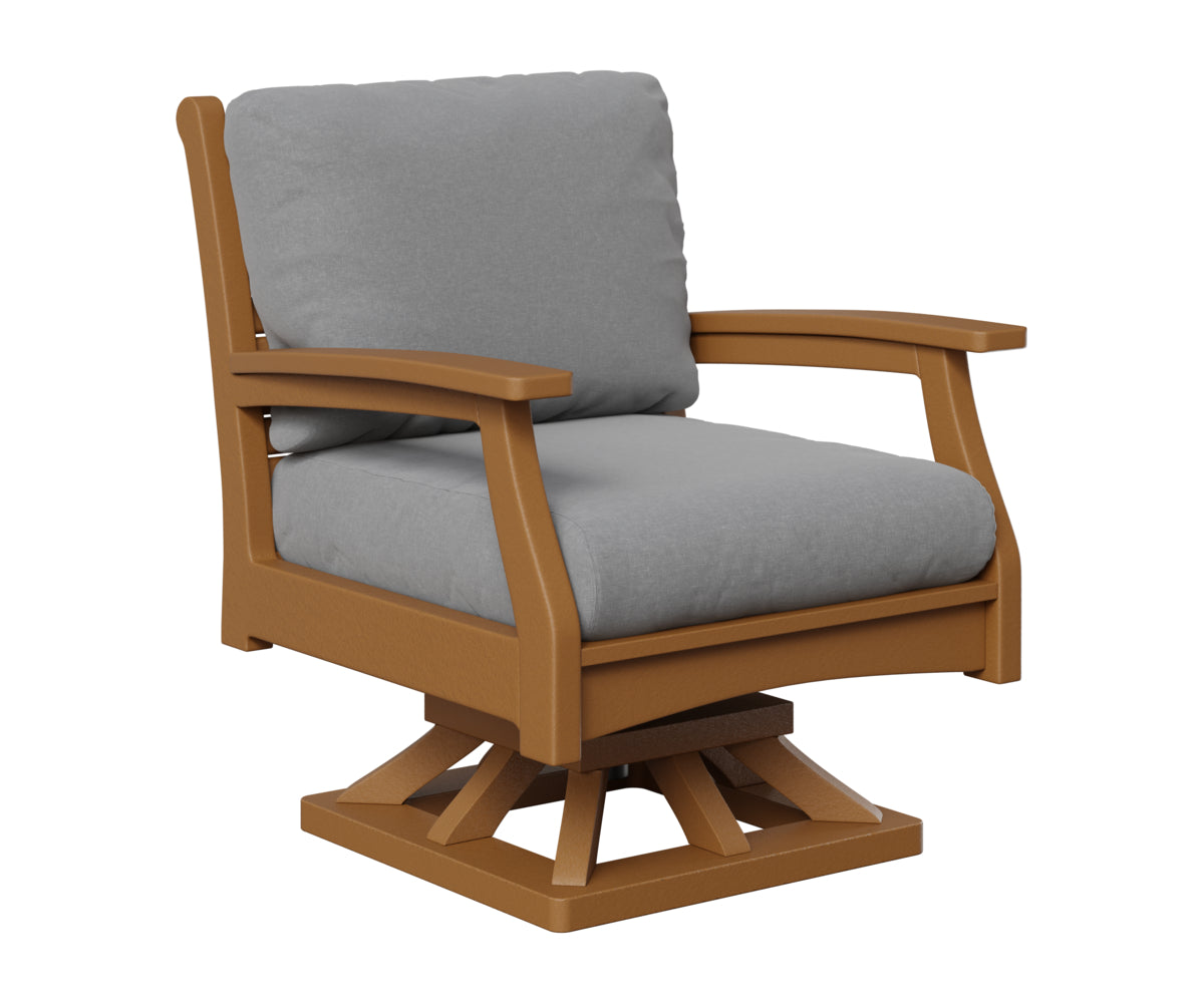 Berlin Gardens Classic Terrace Swivel Rocker in Cedar
