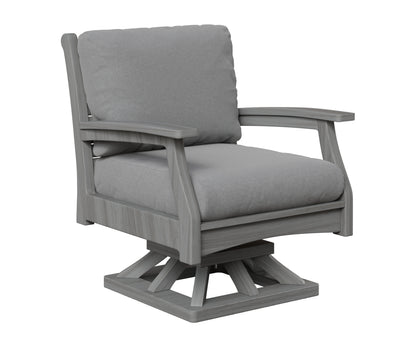 Berlin Gardens Classic Terrace Swivel Rocker in Driftwood Gray