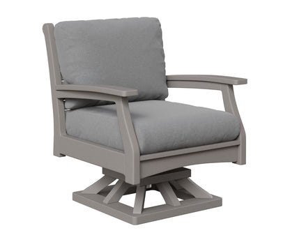 Berlin Gardens Classic Terrace Swivel Rocker in Light Gray