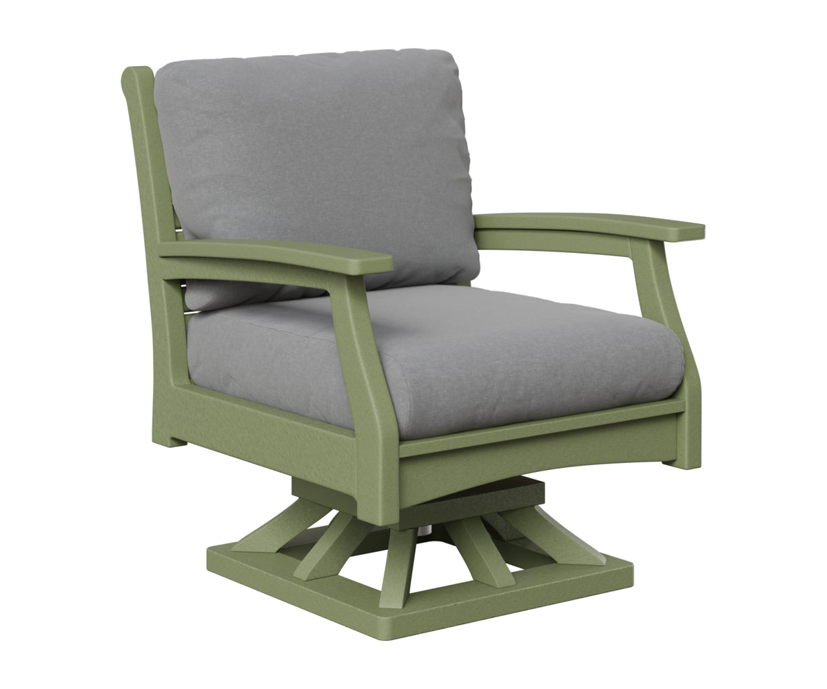 Berlin Gardens Classic Terrace Swivel Rocker in Sage