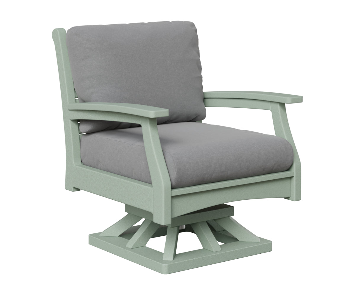 Berlin Gardens Classic Terrace Swivel Rocker in Sea Foam