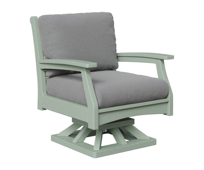 Berlin Gardens Classic Terrace Swivel Rocker in Sea Foam
