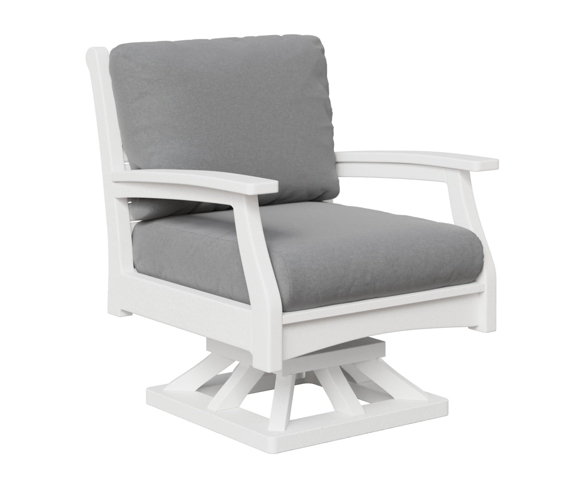 Berlin Gardens Classic Terrace Swivel Rocker in White