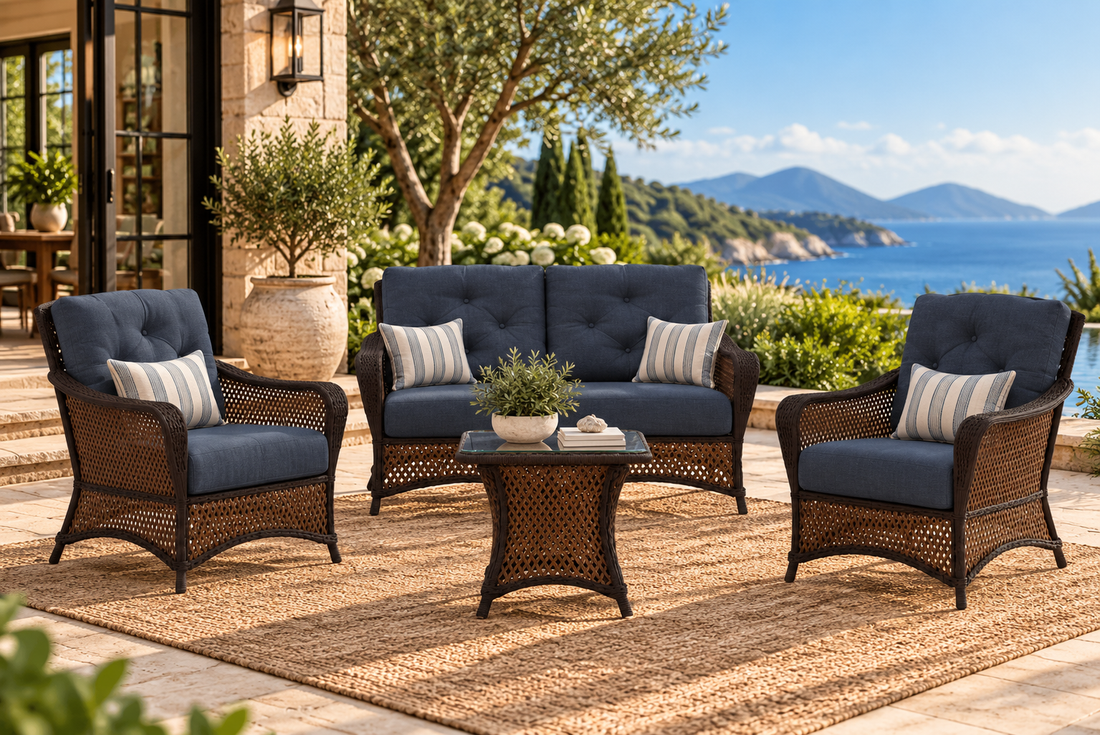 Lloyd Flanders Grand Traverse 4-Piece Conversation Set