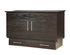 Madrid Murphy Bed in Coffee espresso finish closed cabinet