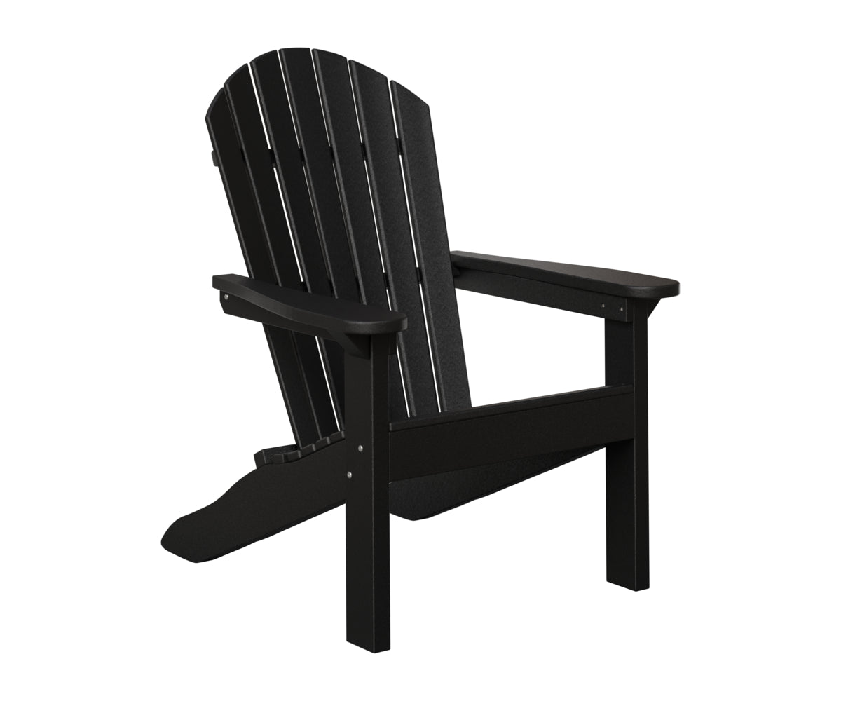 Berlin Gardens Comfo Back Adirondack Chair in Black