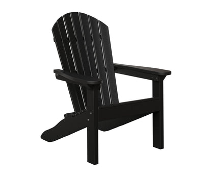 Berlin Gardens Comfo Back Adirondack Chair in Black