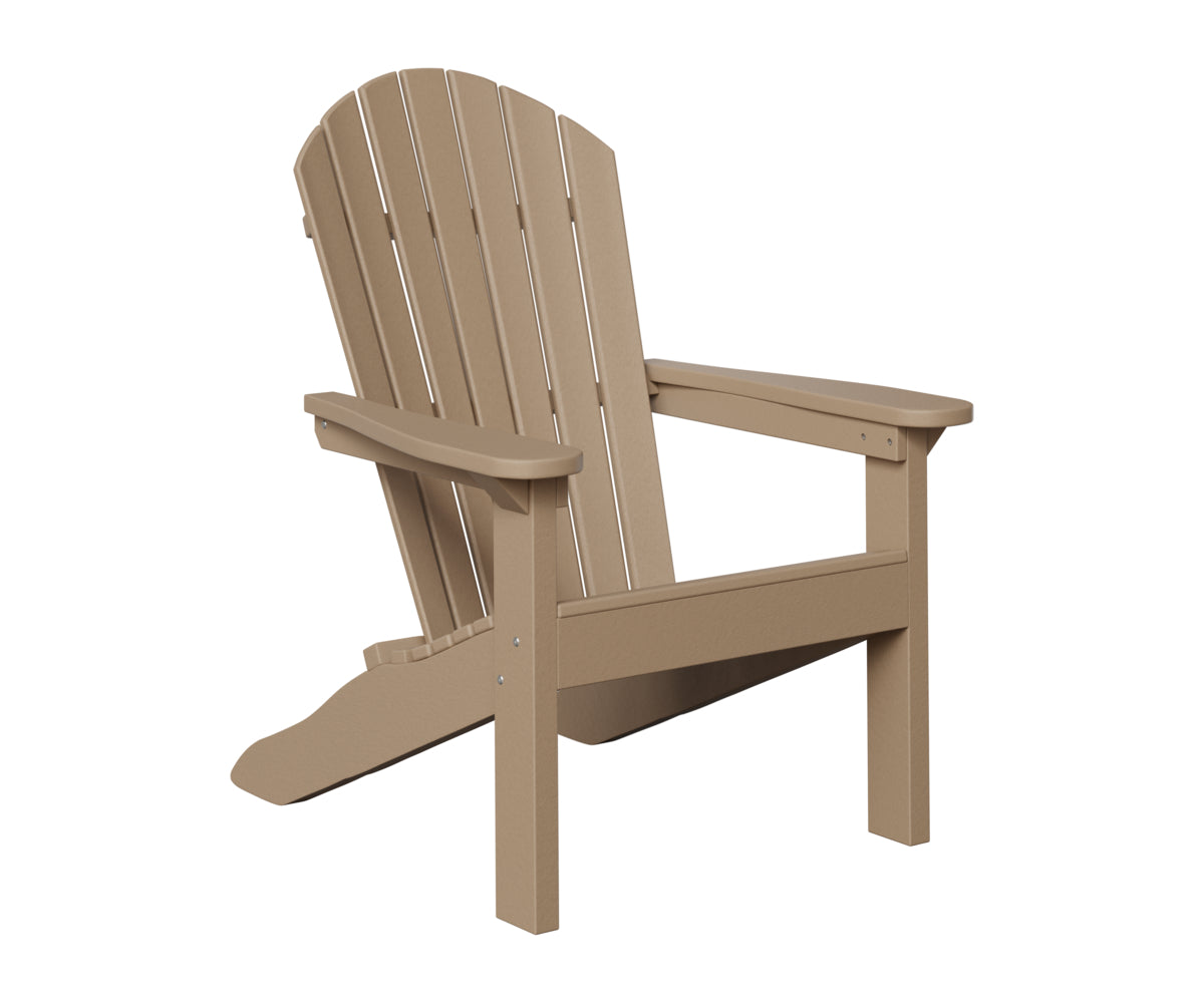 Berlin Gardens Comfo Back Adirondack Chair in Weatherwood